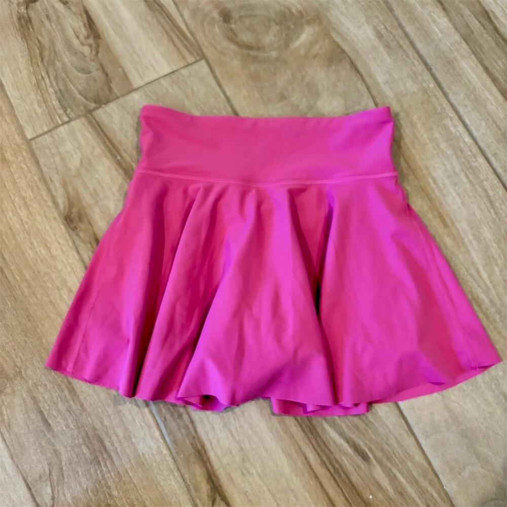 Old Navy Active Girls Skort Size L Pink Pleated Built-In Shorts Athleisure